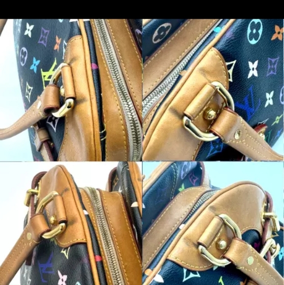 Louis Vuitton Hand Bag Claudia Black Monogram Multicolor CE0142 - Picture 8 of 16